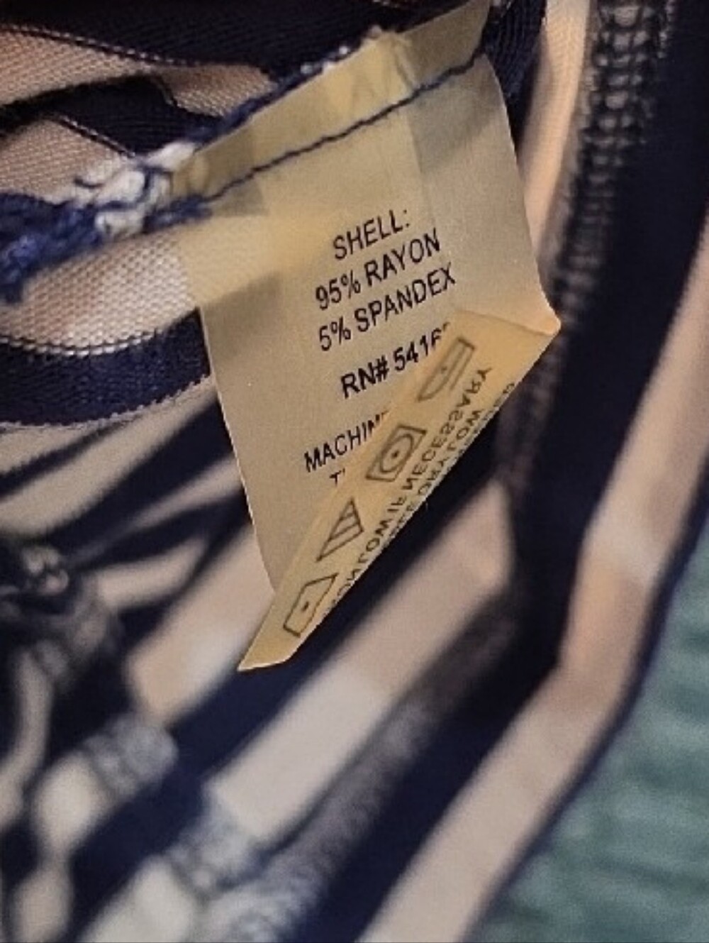 Calvin Klein Striped Navy and White Casual Tee Dress - Women's Summer Dress ♡●♡ - Picture 7 of 7